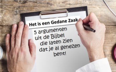 Voor je genezing is al betaald!